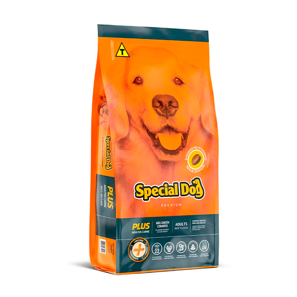 Ração Special Dog Para Cães Adultos Sabor Carne Plus 15kg em Oferta na Shopee