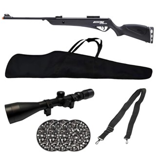 Carabina de Pressão Jade Pro Nitro Preta 5.5mm - CBC + 3 Chumbos + Capa + Luneta 3-9x40 + Bandoleira em Oferta na Shopee
