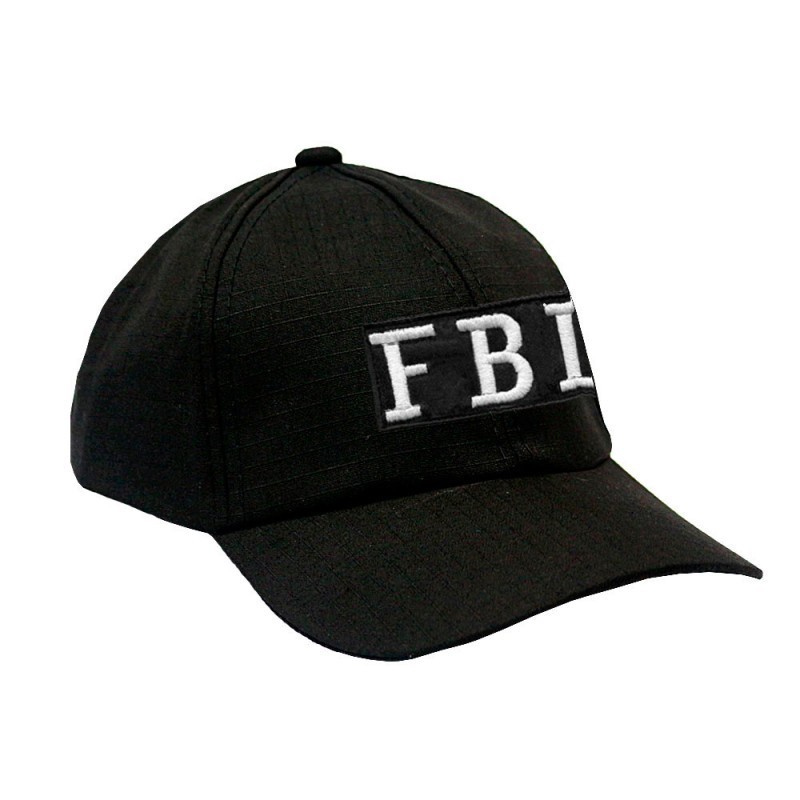 Boné Militar Rip Stop com Patch Aplicado FBI | Preta