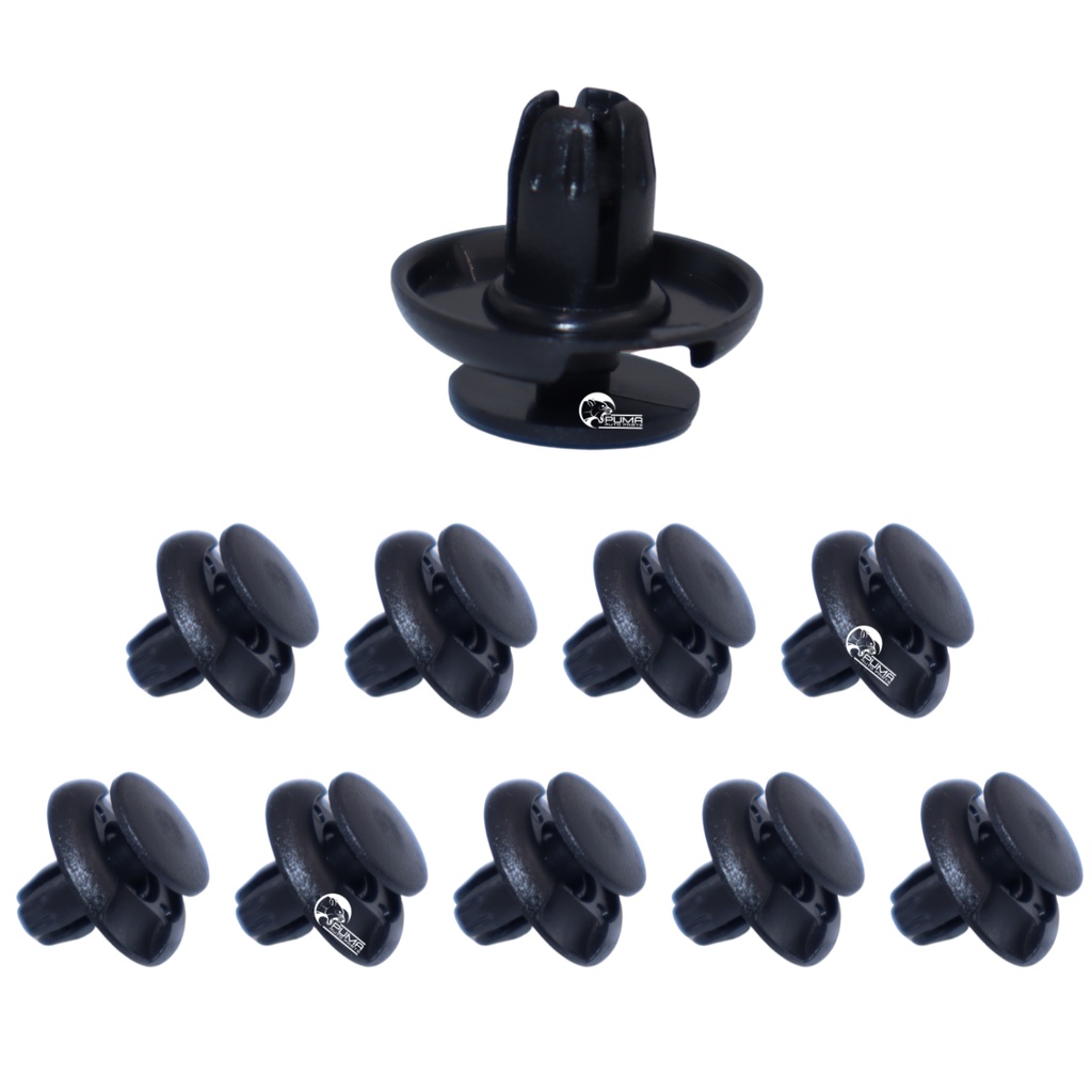 Kit 10 Grampos Para-barro Para-choque CRV Civic Fit L200 Eclipse Lancer Pajero
