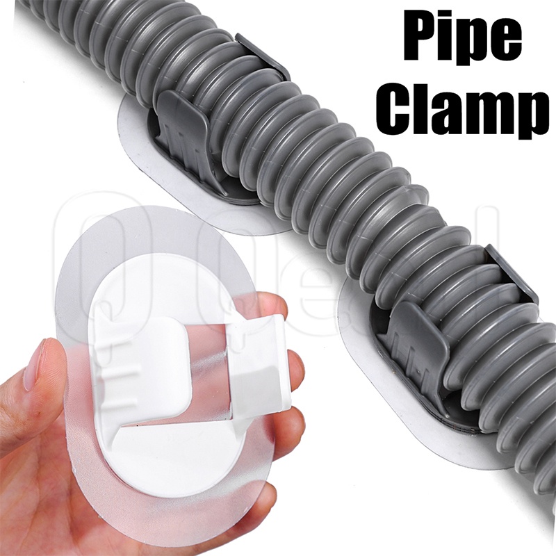 Máquina De Lavar Sem Furos Porta Abraçadeira Para Tubos De Água/Auto-Adesiva Aquecimento Mangueira Doméstica Adequada Drenagem De 30-38mm/Fivela De Fixação Dren