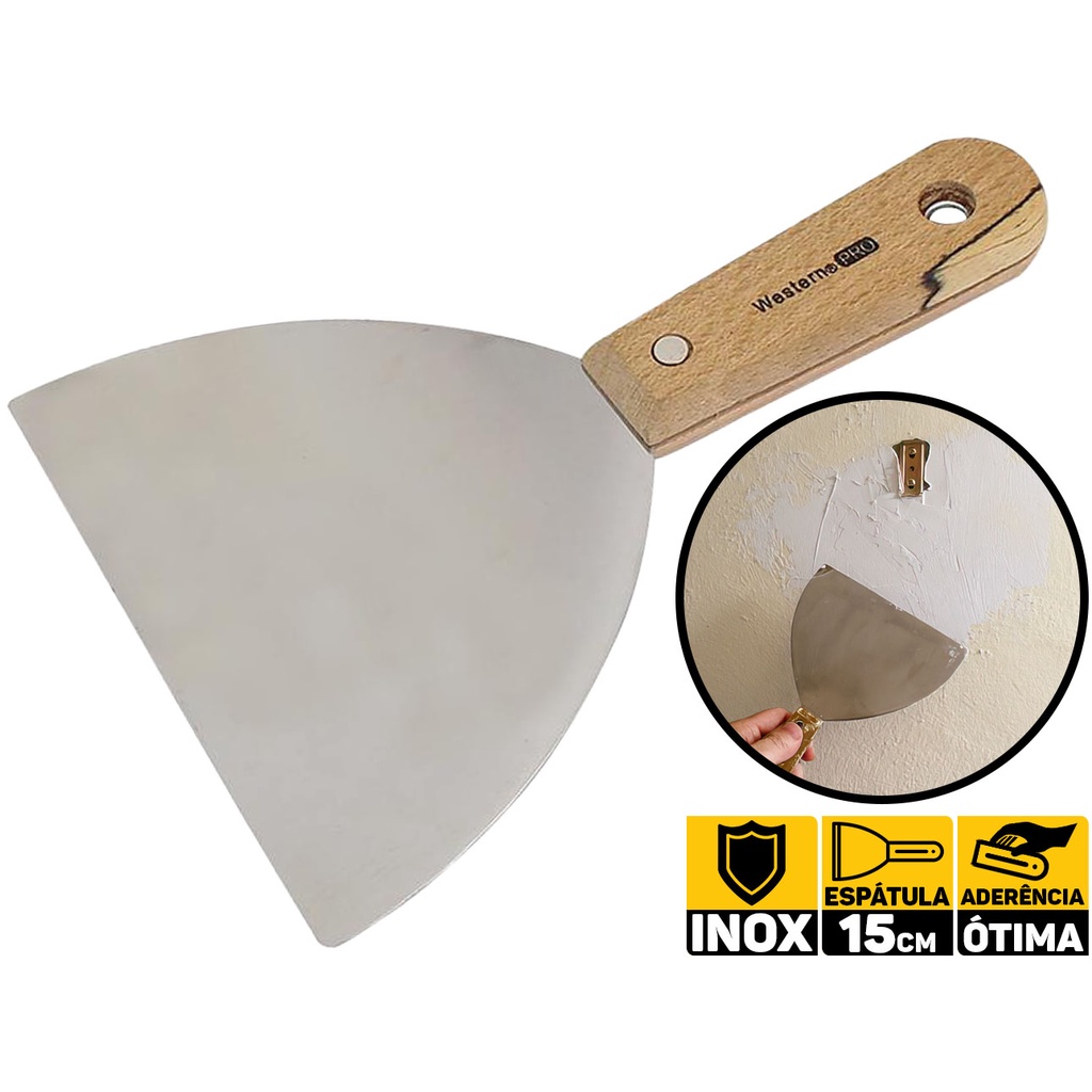 Espátula Para Alvenaria Carpintaria Marcenaria Carpinteiro Obra 150mm Western 5566 em Oferta na Shopee