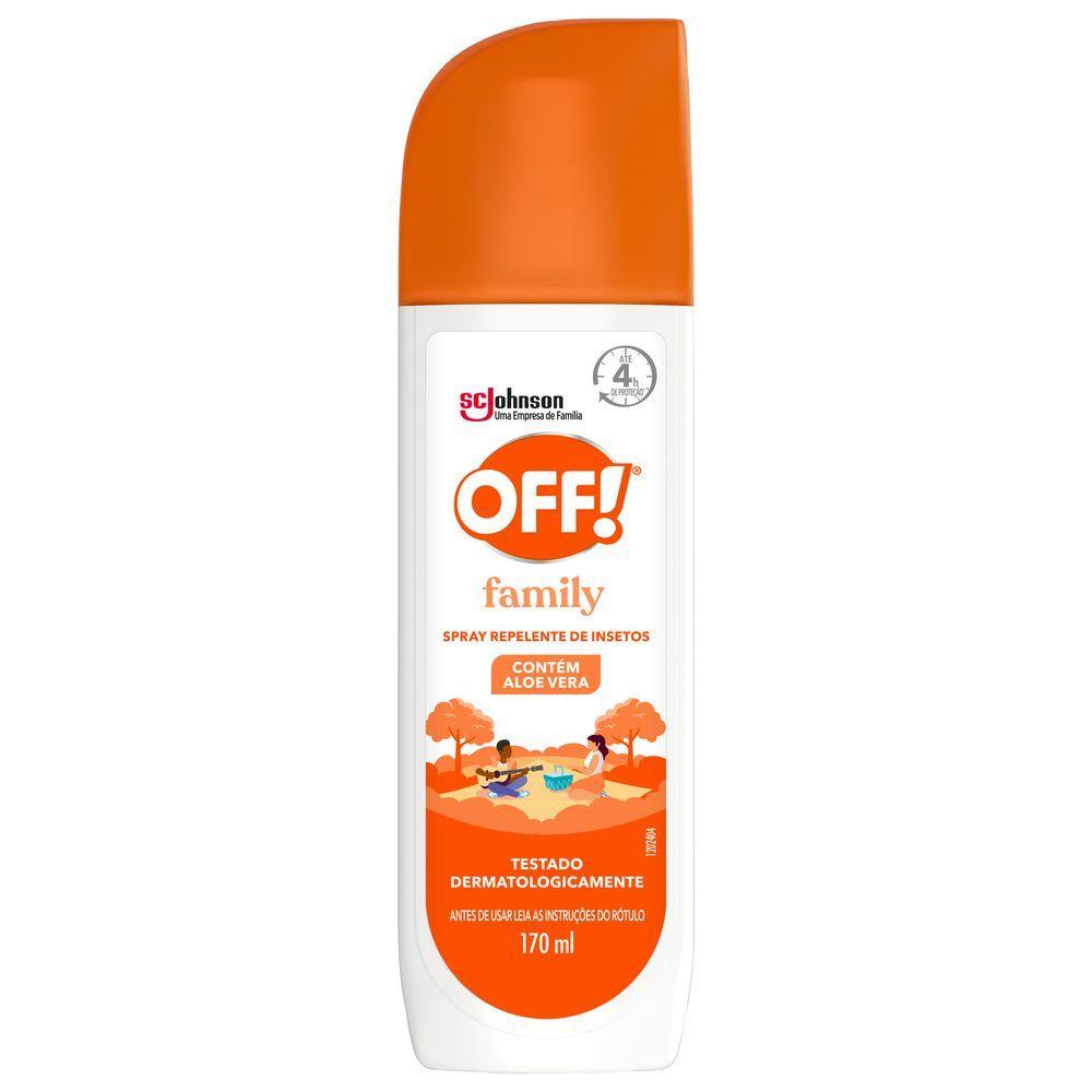 Repelente de Insetos Spray Off! Family 170ml em Oferta na Shopee