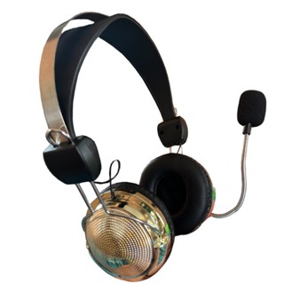 Fone De Ouvido Com Fio Headset Áudio Música Som Cor Prata