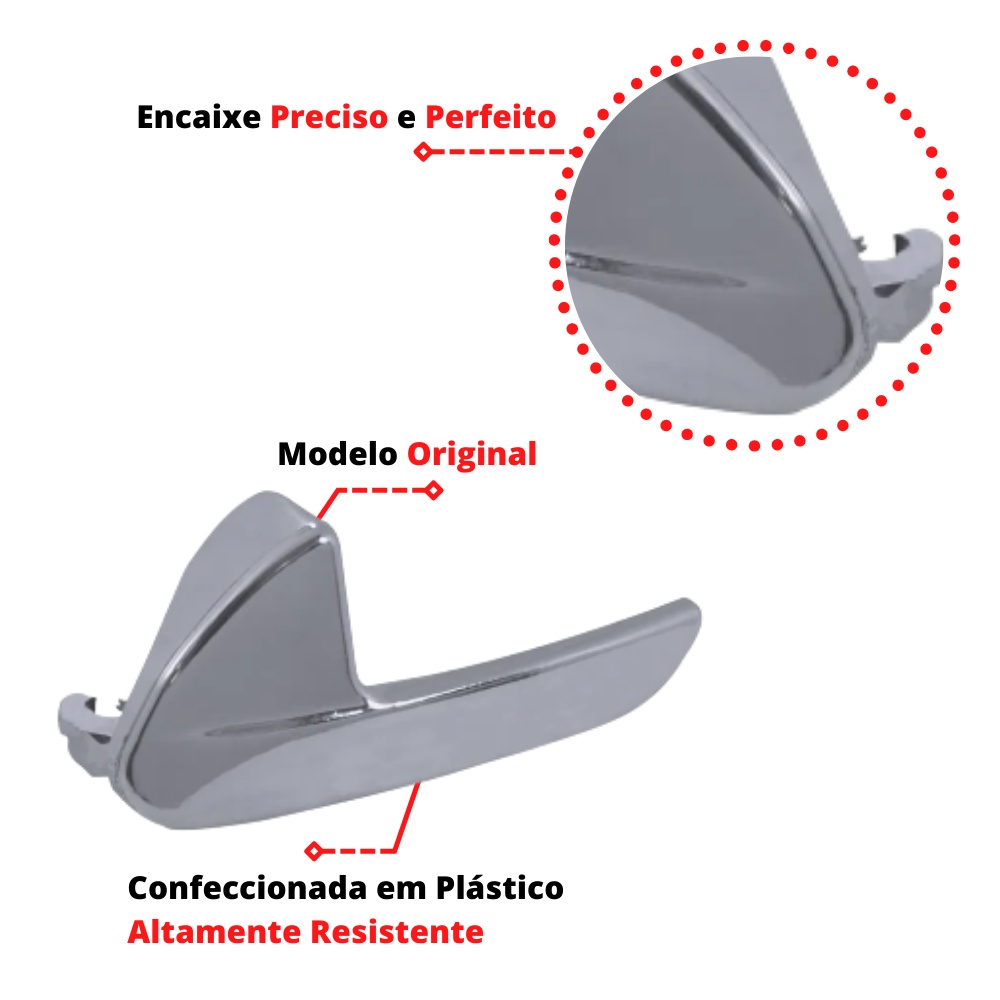 Maçaneta Interna Gatilho Puxador Direito Peugeot 208 2008 em Oferta na Shopee