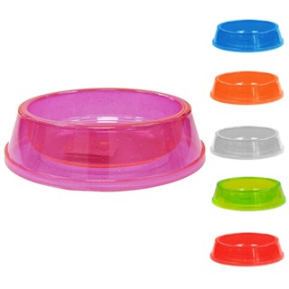 Comedouro Transparente Para Gatos Cachorro Pets 160 ml Glitter