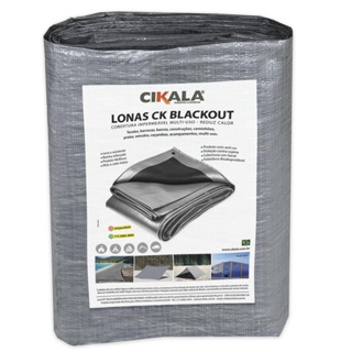 Lona CK100 100 Micras Cinza/Preta 5x3 Metros Impermeável Para Camping E Reforma Leve em Oferta na Shopee