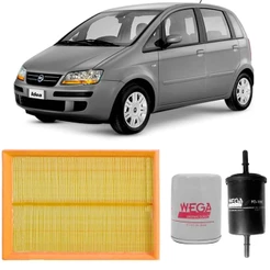 Kit Filtro Ar Óleo Combustível Fiat Idea 1.8 2005 A 2010
