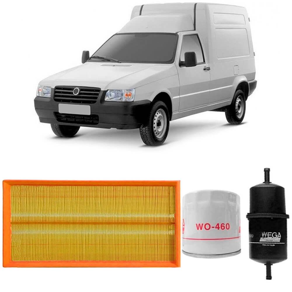 Kit Filtro Ar Óleo Combustível Fiat Fiorino 1.5 92 A 2005