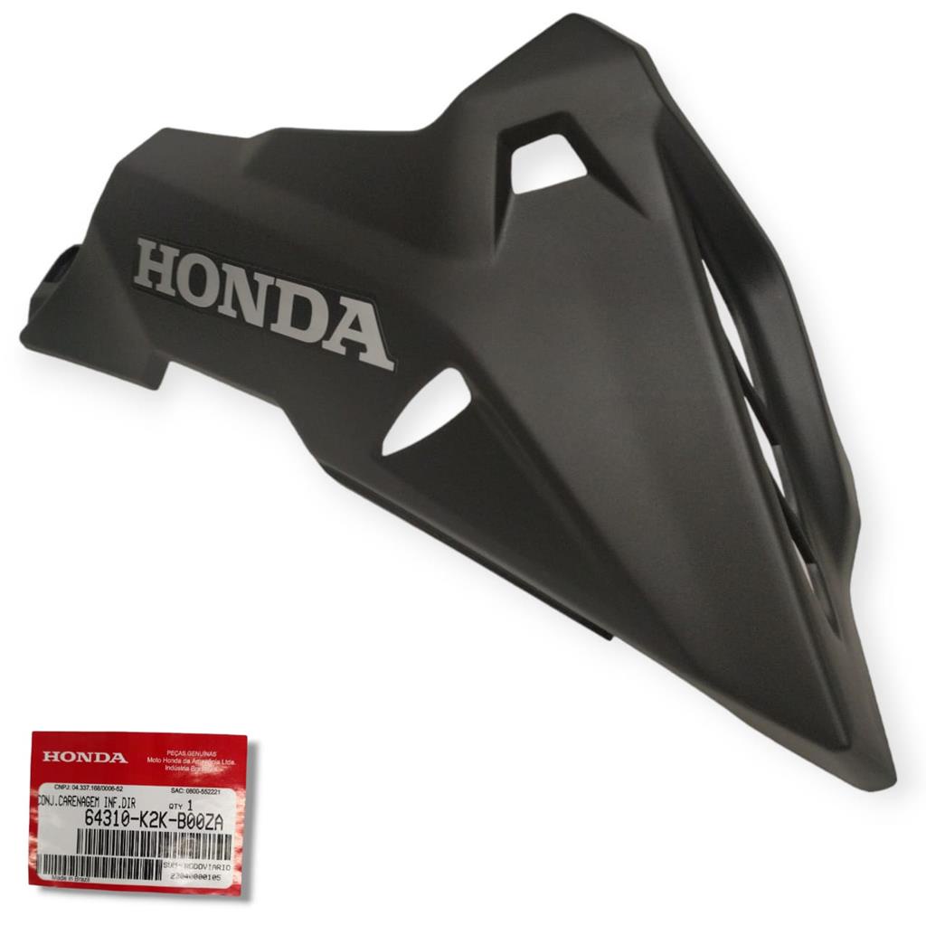 Spoiler carenagem inferior Direito CB 300F Twister 2023 Original honda