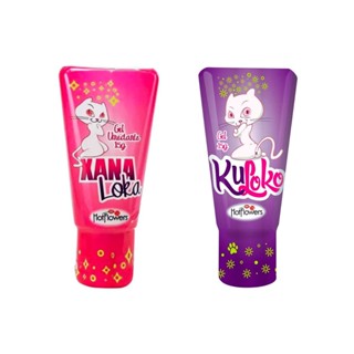 Kit Gel Lubrificante Kuloko + Xana Loka Íntimo Linha Brasileirinhos Hot Flowers