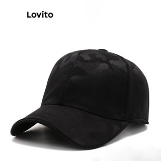 Lovito Casual Chapéu Feminino Liso Básico LFA01041 (Preto)