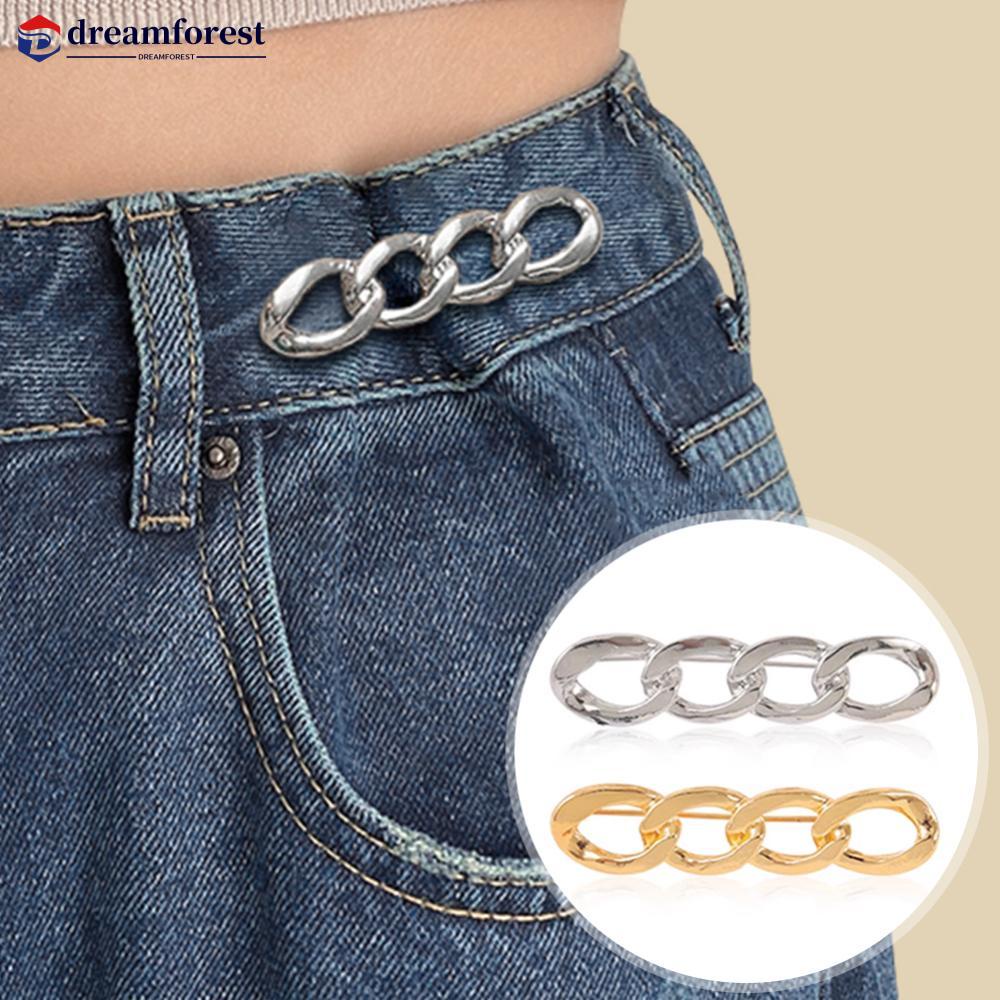 Elegante Broche De Corrente Lapela Alfinete De Encanto Mulher Calça Botão De Multifuncional Vestuário Crachá Fivela DIY