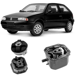 Kit Coxim Motor Câmbio Gol G2 G3 1.0 16v 97 A 2006 Mobensani