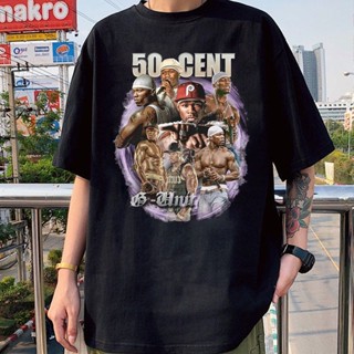 Camiseta Unissex 50 cents Vintage Algodão Alta Qualidade Envio Rapido camisa Plus Size ESTAMPADA FRENTE E COSTA