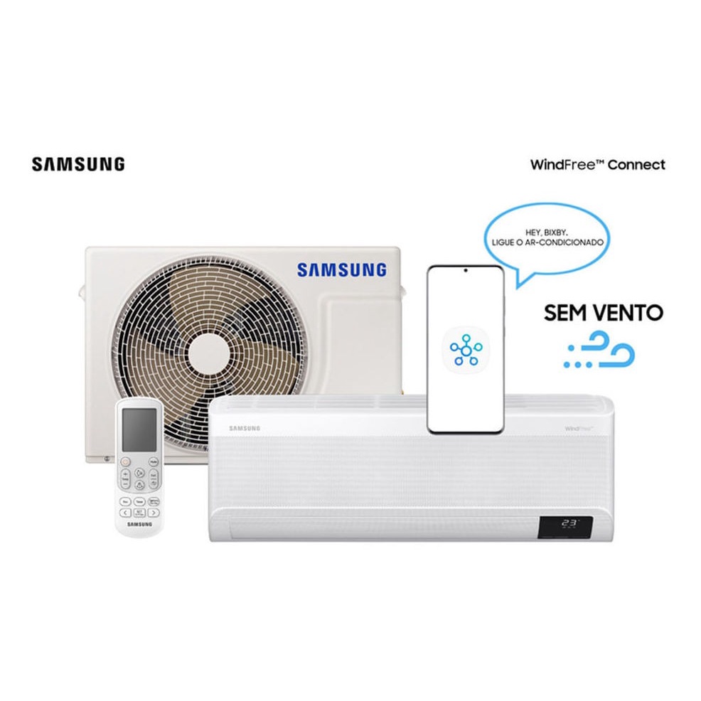 Ar Condicionado Split Inverter Samsung Wind Free Connect Sem