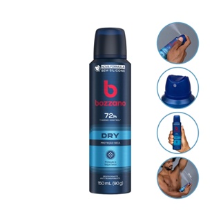 Desodorante Masculino Aerossol Anti Dry Bozzano 90g em Oferta na Shopee
