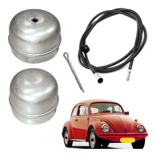 Cabo Velocimetro + Calotas Cubo Roda Dianteira Fusca Itamar em Oferta na Shopee