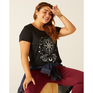 Blusa Universe Viscose Botonê Malwee Plus