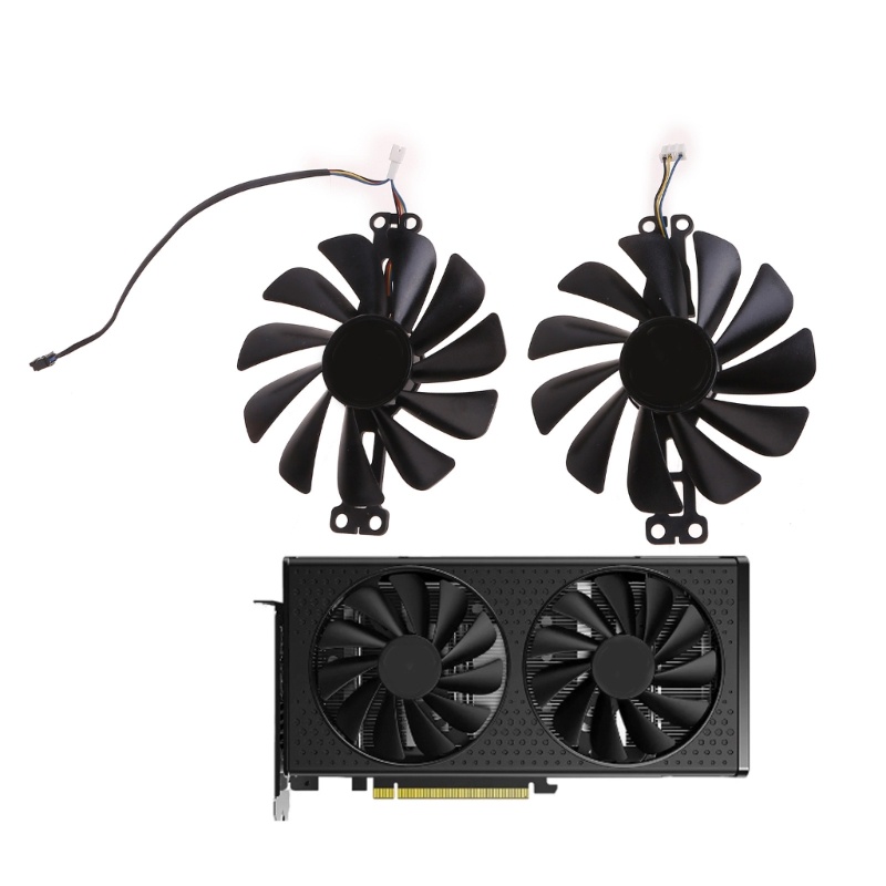 BT 95mm Placa Gráfica Ventilador De Refrigeração Vídeo Cooler Substituição Para XFX Radeon RX6600 6600XT Acessórios Desk
