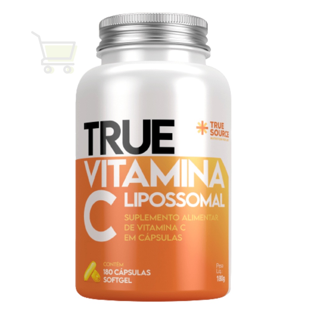 True Vitamina C Lipossomal 180Cp True Source Melhor Absorção