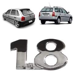 Emblema Letreiro 1.8 Gol Parati G3 1999 2000 2001 2002 2003 2004 2005 Cromado