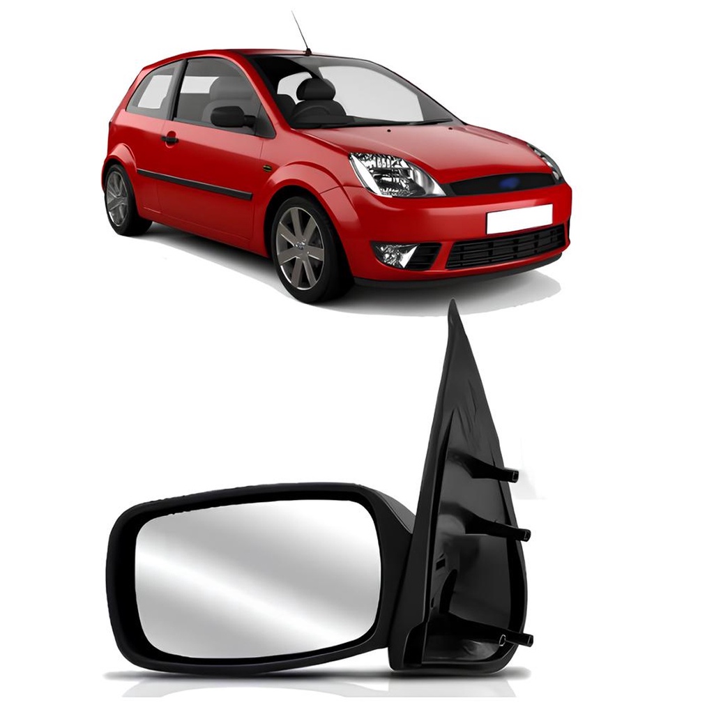 Retrovisor Fiesta 1996 a 2002 2/4 Portas Sem Controle