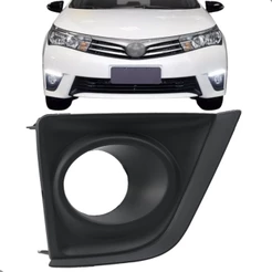 Moldura Corolla 2015 Até 2017 Preto Com Furo Milha