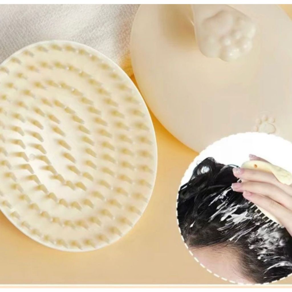 Escova Massageador Pente Removedor de Caspa Limpesa Profunda De Couro Cabeludo Spa Banho Relaxante