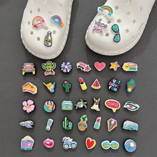 Acessórios De Cartoon Anime Crocs Sapatos Flower Buckle Jibbitz Set Em Decorativos PVC Borracha Macia Kids Gifts