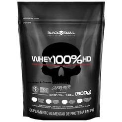 Whey 100% Hd Black Skull Refil 900g