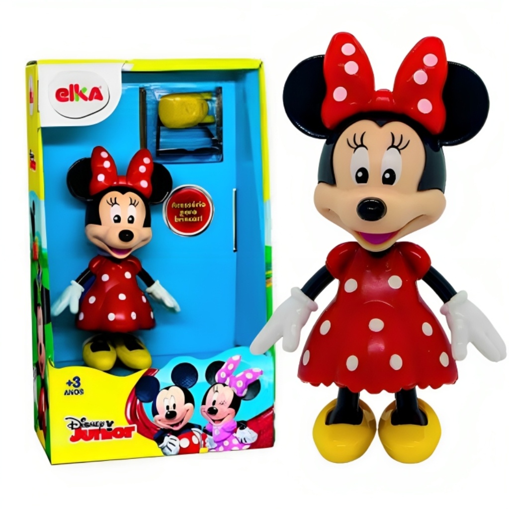 Boneca Minnie 12cm Com Acessórios 1176 - Elka em Oferta na Shopee