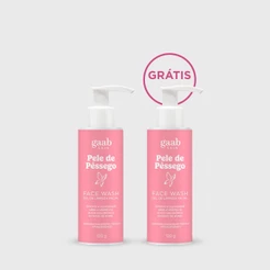 Kit 02 Gel de Limpeza Facial Pele de Pêssego Gaab