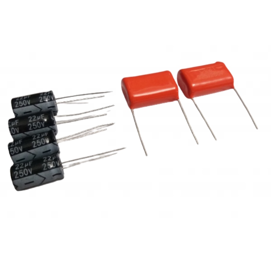 Kit 4 Capacitor Corneta 22x250 + 2 Capacitor 2m2x250 Tweeter
