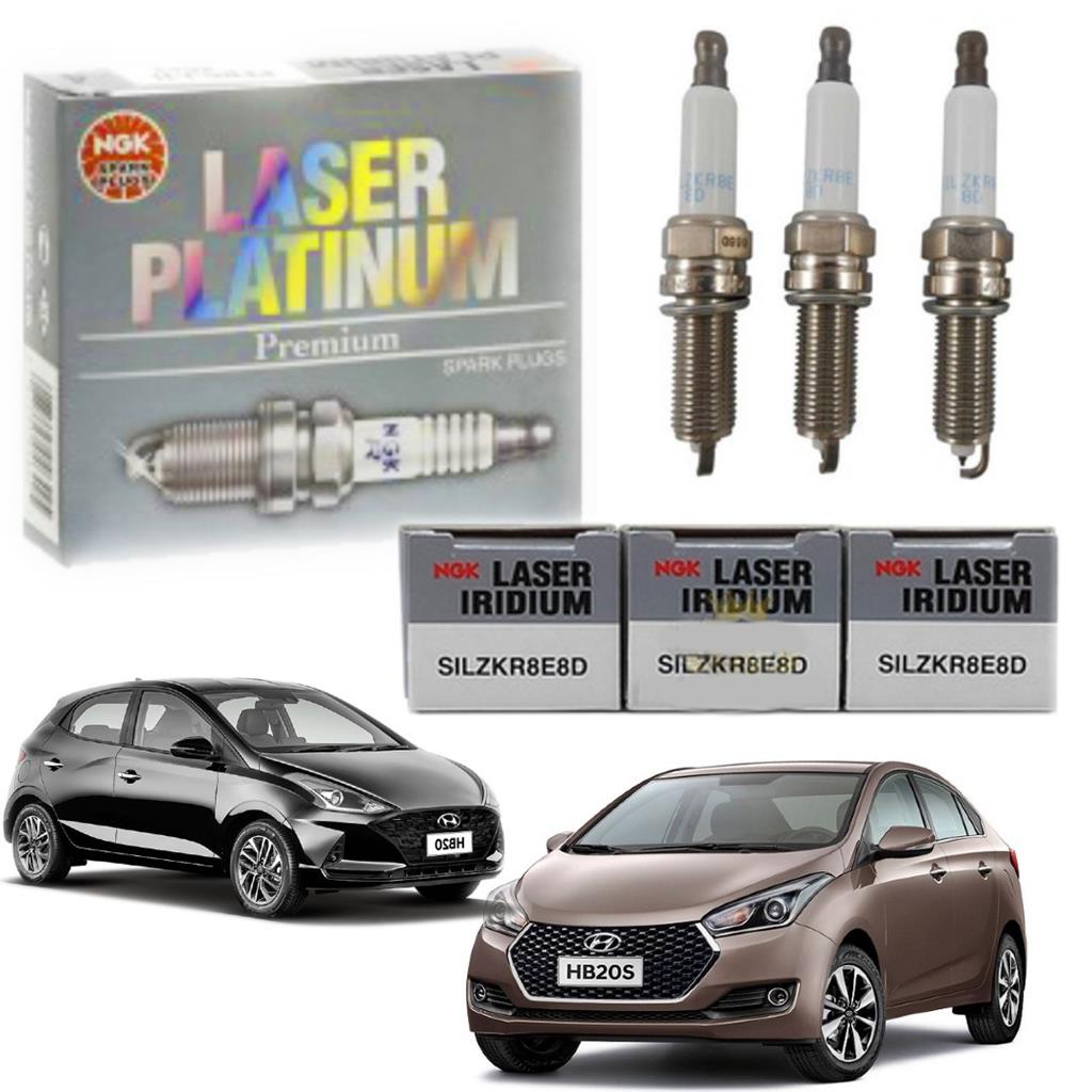 Jogo De Vela Hb20 HB20S 1.0 12v Turbo Silzkr8e8d (3 VELAS) em Oferta na Shopee