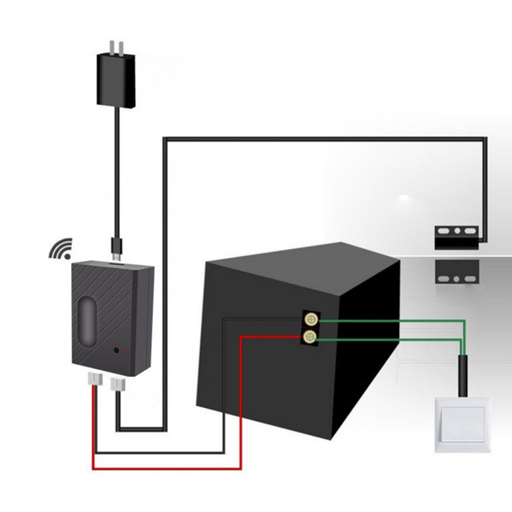 Abridor Remoto De Portas De Garagem WiFi Tuya Smart Life App Control Sem Necessidade De Hub