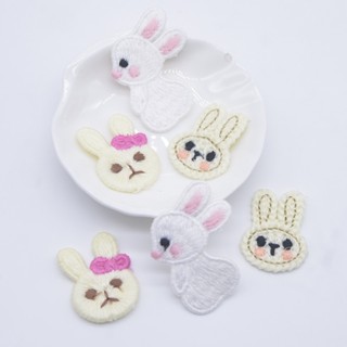 10Pcs Kawaii Cartoon Animais De Desenho Animado Apliques De Lã De Coelho Para Roupas Sapatos De Chapéu Cabeça Acessórios De Bricolage Clipes De Cabelo Decoração De Brincos