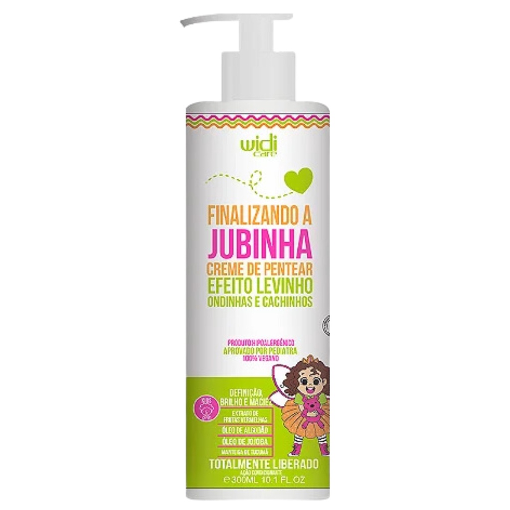 Creme De Pentear Finalizando A Jubinha Efeito Levinho Widi Care Linha Infantil Hipoalergenico