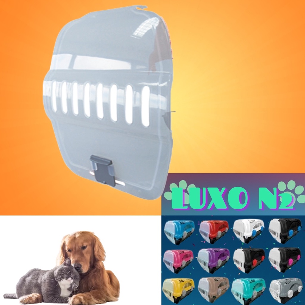 Porta Avulsa Caixa de Transporte Furacão Pet Luxo Transparente N2