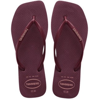 Chinelo Havaianas Square Ponta Quadrada Original Terra Roxa
