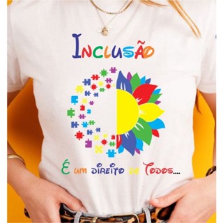 Camisa Autismo T-shirt Blusa Camiseta 02 Inclução CP.