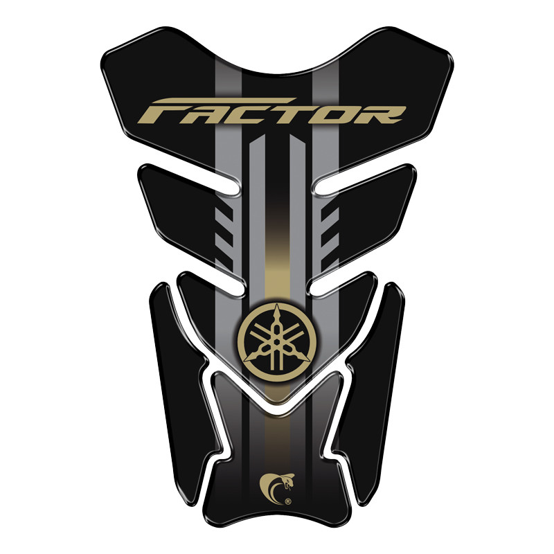 Adesivo Protetor Tanque Resinado Moto Yamanha Factor DOURADO