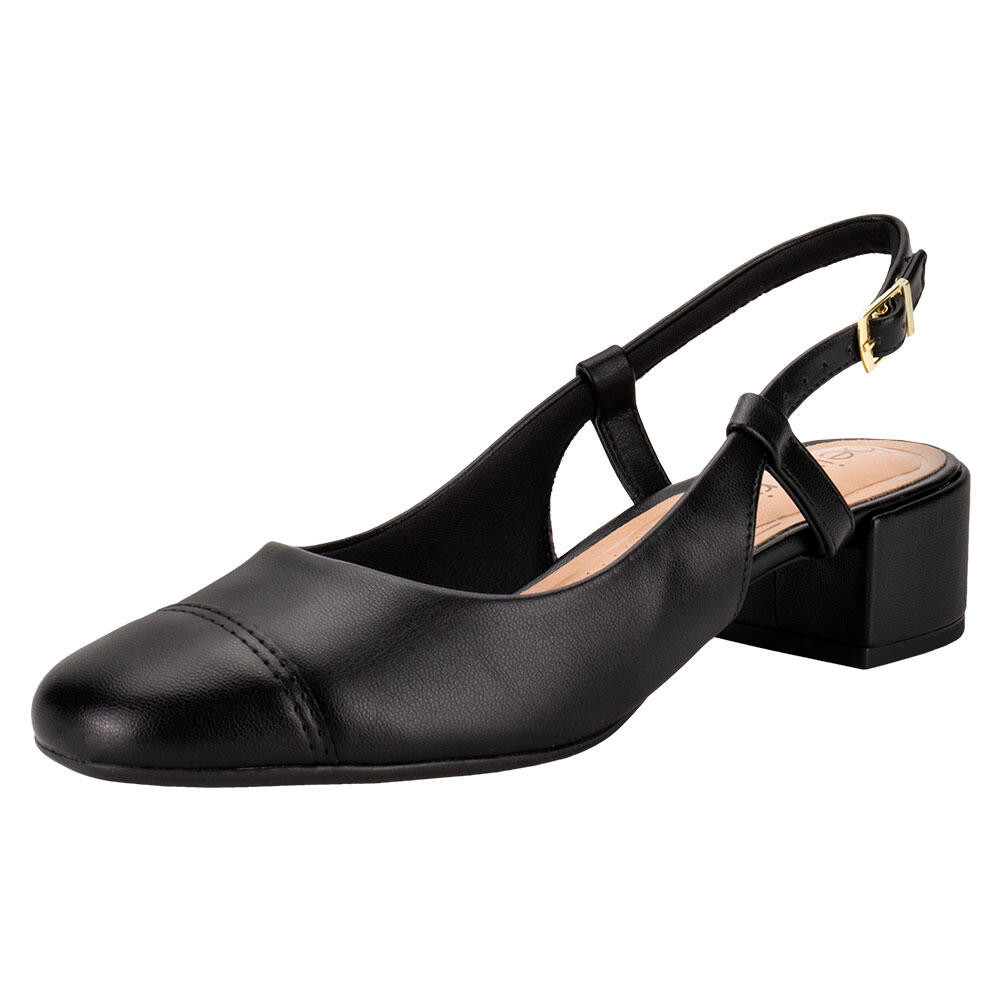 Sapato Feminino Salto Grosso Beira Rio 4301111 em Oferta na Shopee