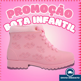 Botinha Infantil Menina Coturno Juvenil Super Confortável Promoção DIVERSAS CORES PROMOÇÃO em Oferta na Shopee