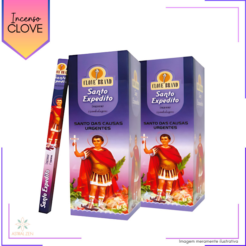Incenso Clove Brand Santo Expedito - Kit com 8 Iguais ou Variados