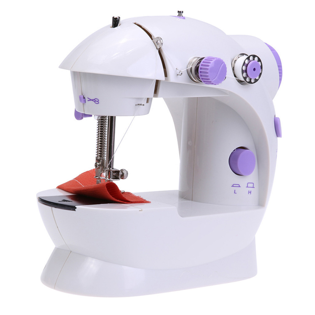 MIni Máquina De Costura Portatil 2 Velocidades Bivolt Com Pedal