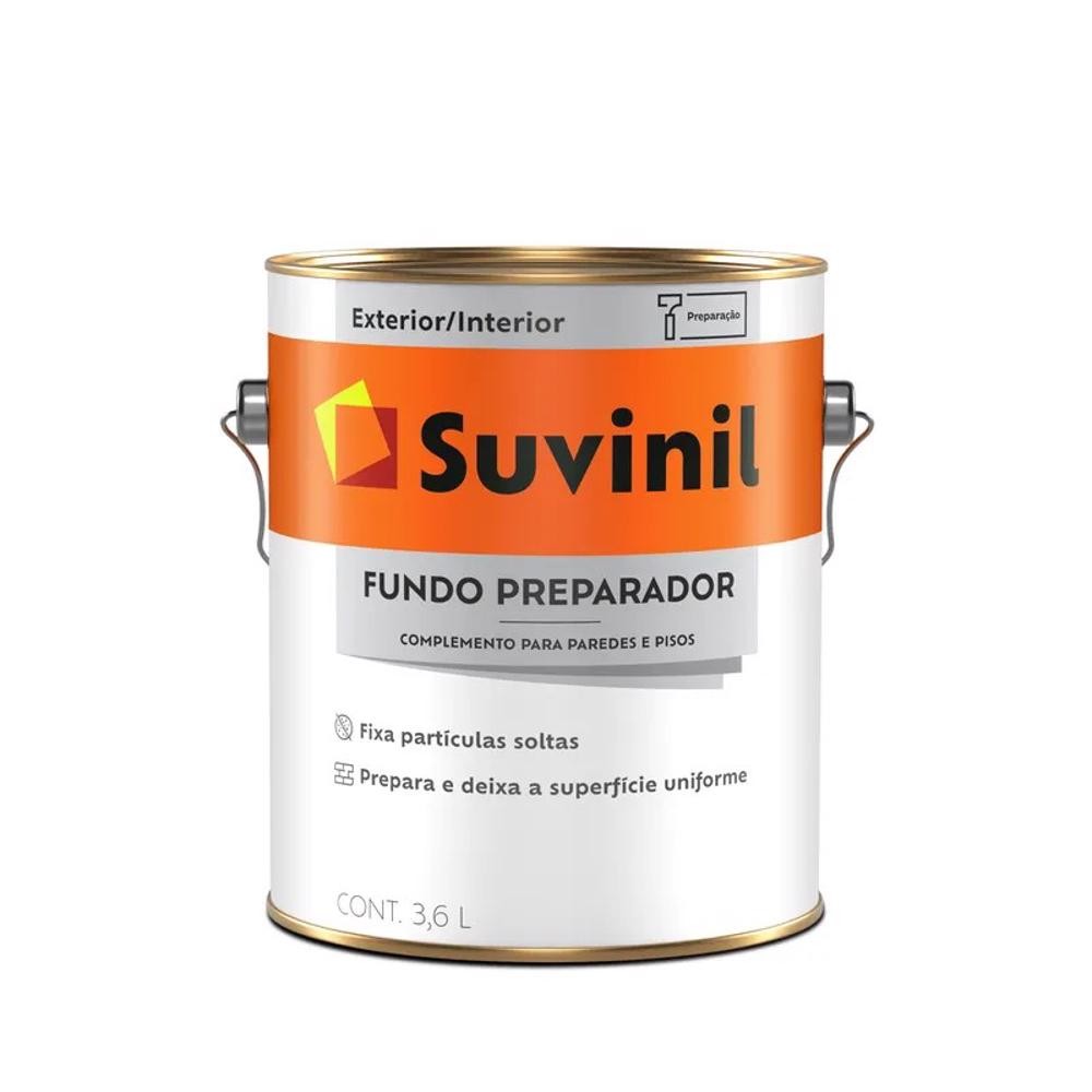 Fundo Preparador De Paredes Base Água 3,6 Litros Suvinil