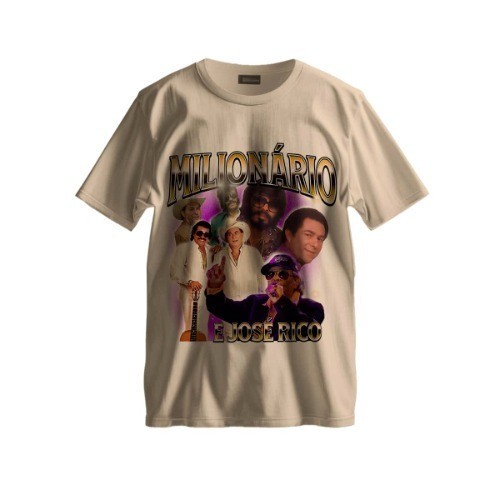 Camiseta Dupla Milionário E José Rico Longa Estrada Da Vida Sertanejo Modão