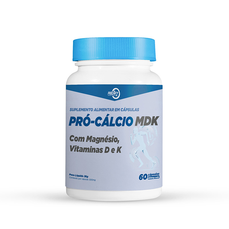 PRÓ-CÁLCIO MDK - com magnésio, vitamina D e K
