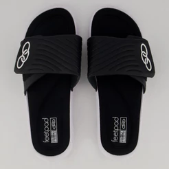Chinelo Olympikus Melbourne 2 Preto e Branco